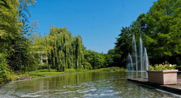 Wasserfontäne im Kurpark Bad Bellingen